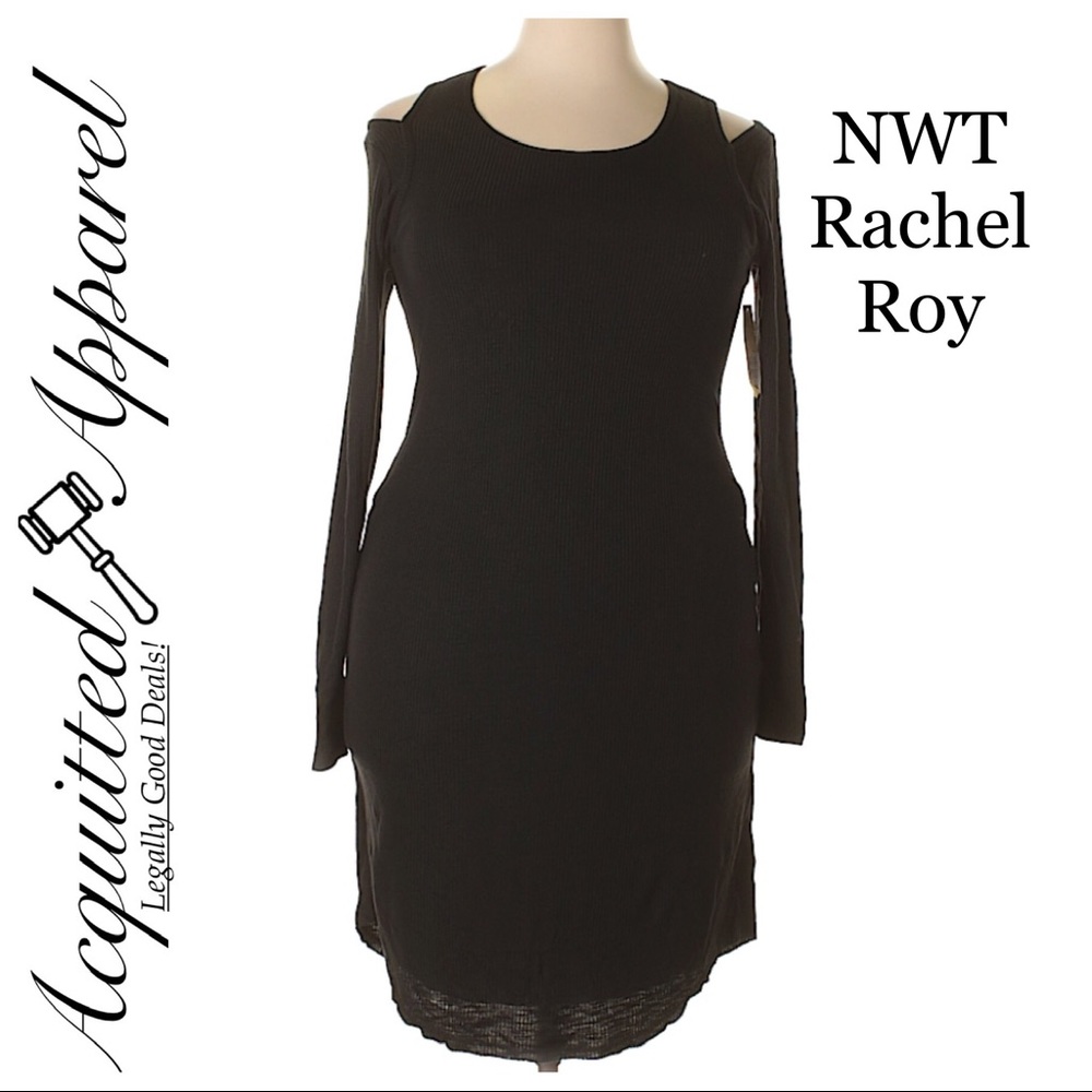 Rachel Roy | NWT Black Cold Shoulder Curvy Collection Dress